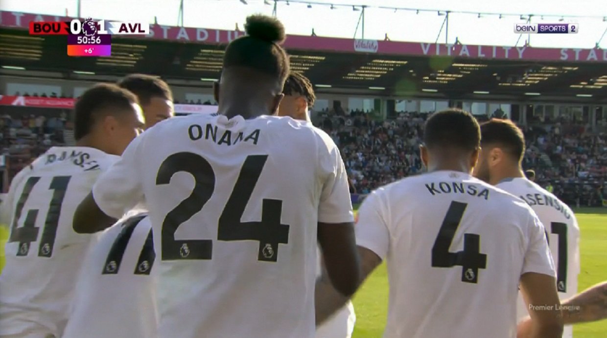 هدف فوز استون فيلا علي بورنموث (1-0) الدوري الانجليزي